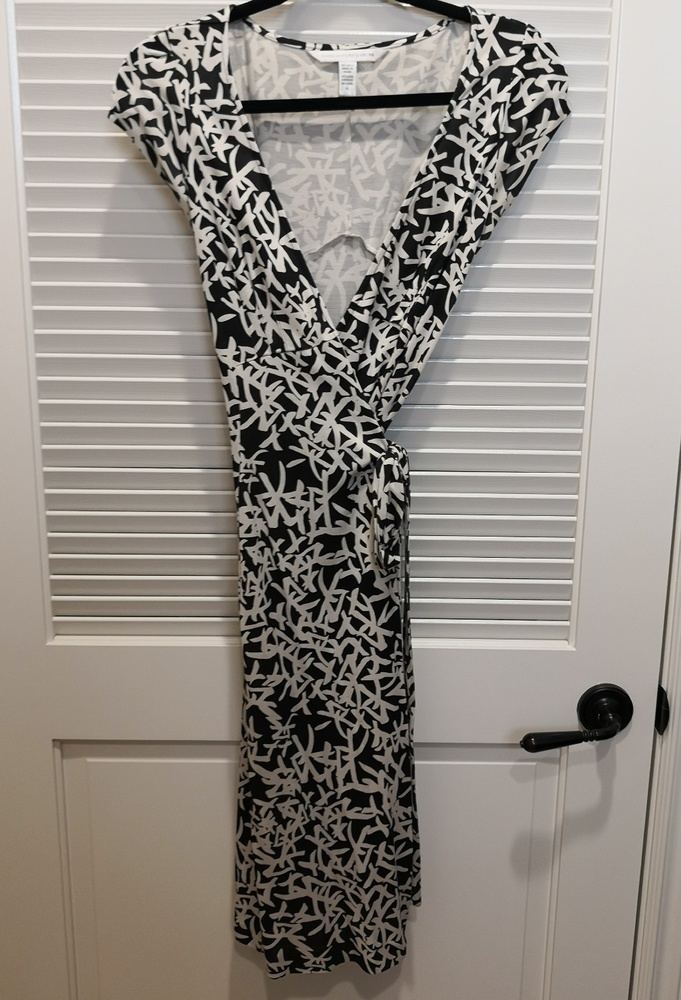 Diane Von Furstenberg Kye Wrap Dress Silk 10